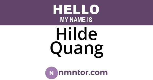 Hilde Quang
