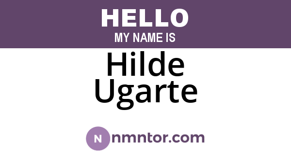 Hilde Ugarte