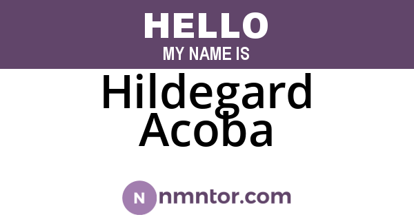 Hildegard Acoba