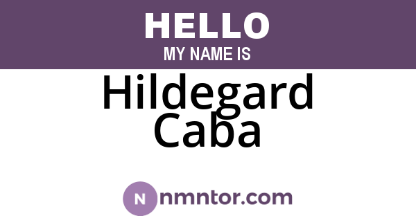Hildegard Caba