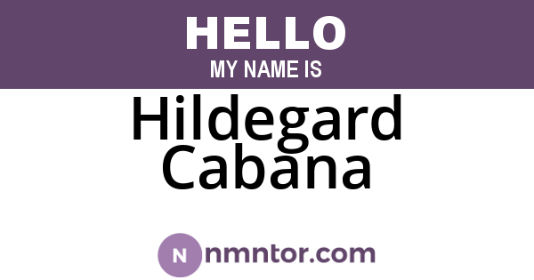 Hildegard Cabana