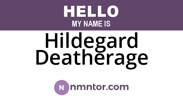 Hildegard Deatherage