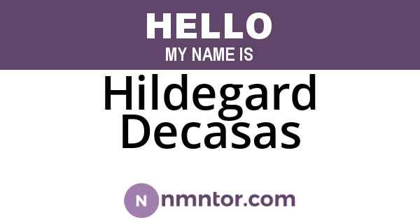 Hildegard Decasas