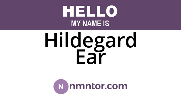 Hildegard Ear