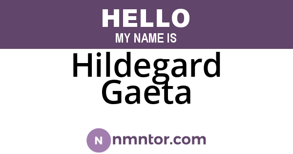 Hildegard Gaeta