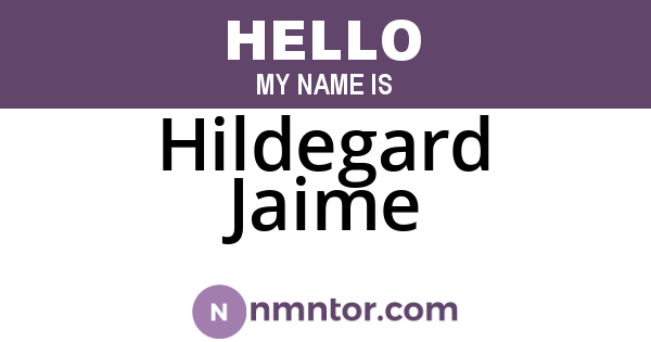 Hildegard Jaime