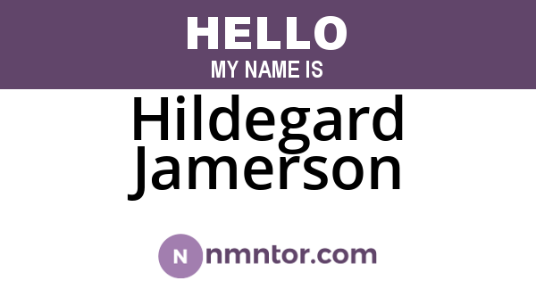 Hildegard Jamerson