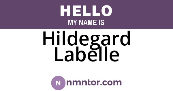 Hildegard Labelle