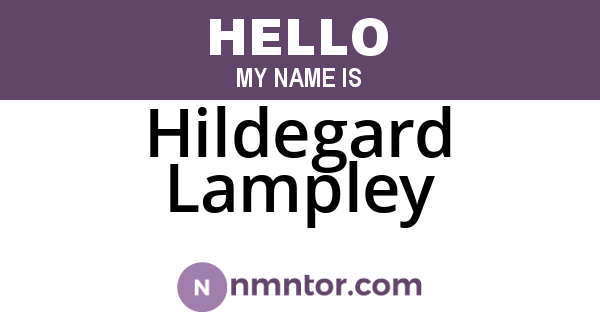 Hildegard Lampley