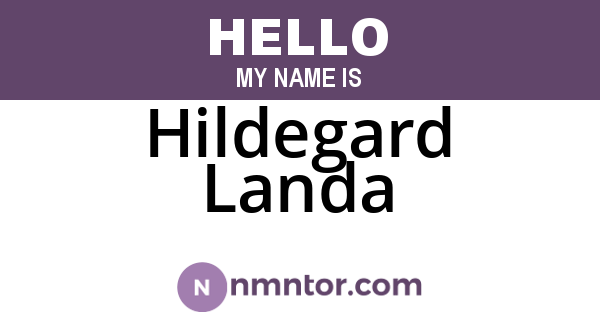 Hildegard Landa