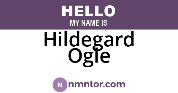 Hildegard Ogle