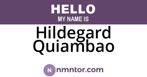 Hildegard Quiambao