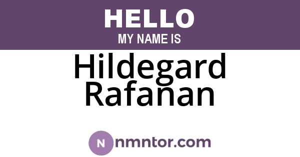 Hildegard Rafanan