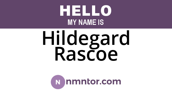 Hildegard Rascoe