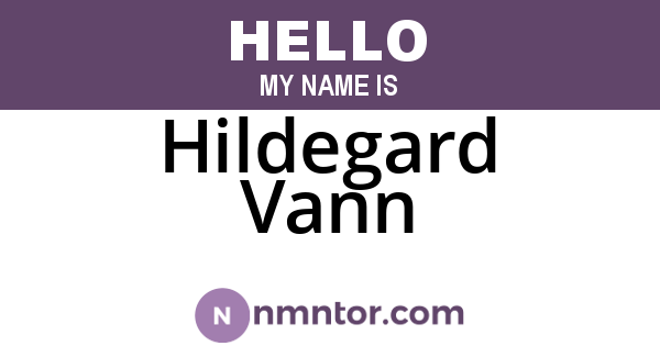 Hildegard Vann