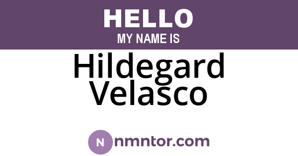 Hildegard Velasco