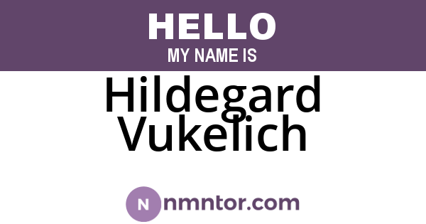 Hildegard Vukelich