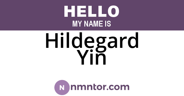 Hildegard Yin