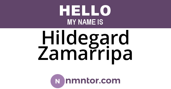 Hildegard Zamarripa