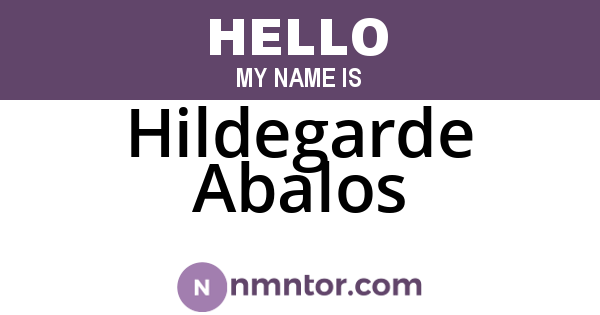 Hildegarde Abalos