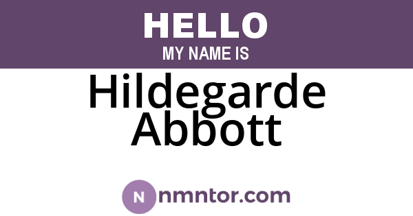 Hildegarde Abbott