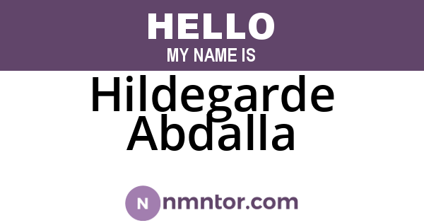 Hildegarde Abdalla