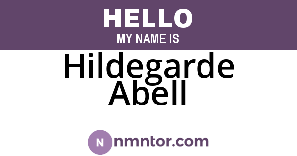 Hildegarde Abell