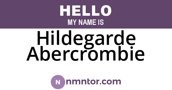Hildegarde Abercrombie