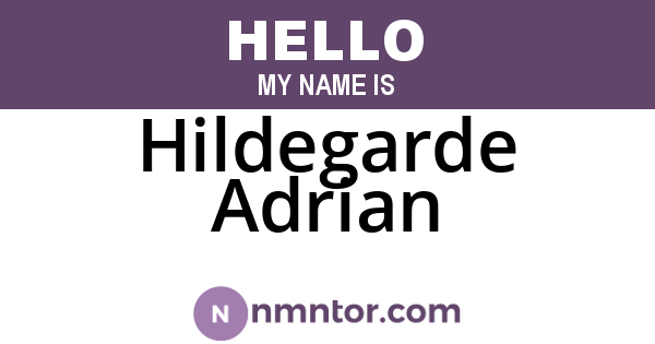 Hildegarde Adrian