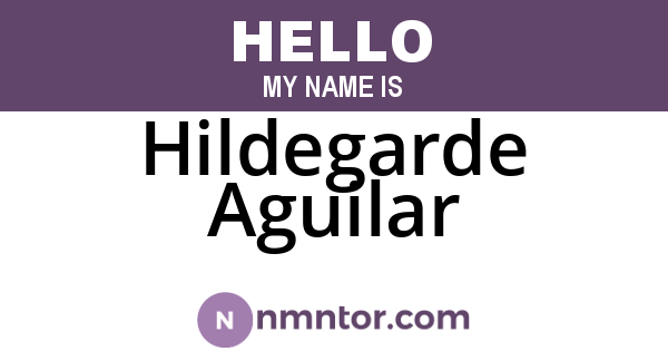 Hildegarde Aguilar