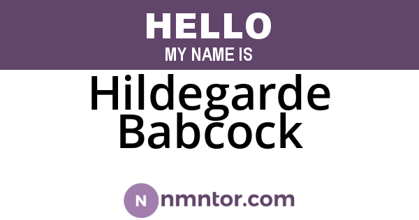 Hildegarde Babcock