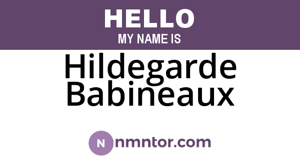Hildegarde Babineaux