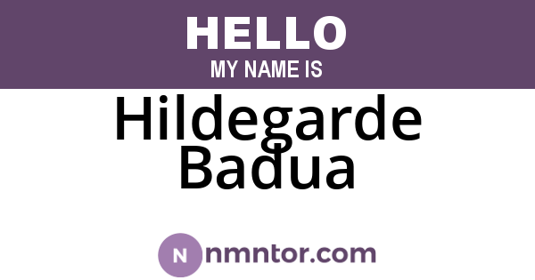 Hildegarde Badua