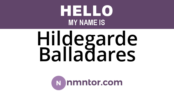 Hildegarde Balladares