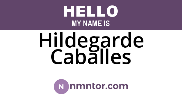 Hildegarde Caballes