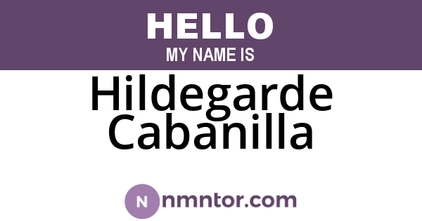 Hildegarde Cabanilla
