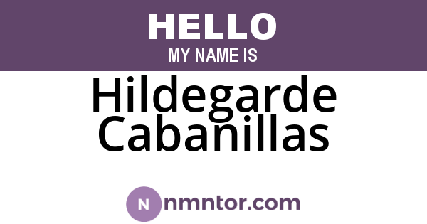 Hildegarde Cabanillas