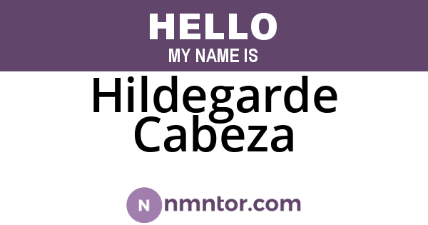 Hildegarde Cabeza