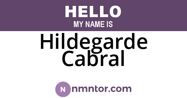Hildegarde Cabral