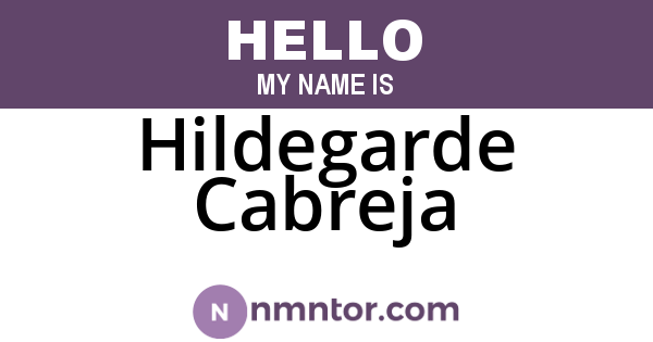 Hildegarde Cabreja