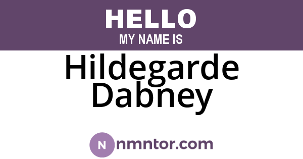 Hildegarde Dabney