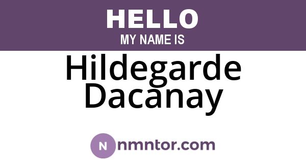 Hildegarde Dacanay