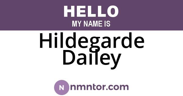 Hildegarde Dailey