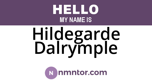 Hildegarde Dalrymple