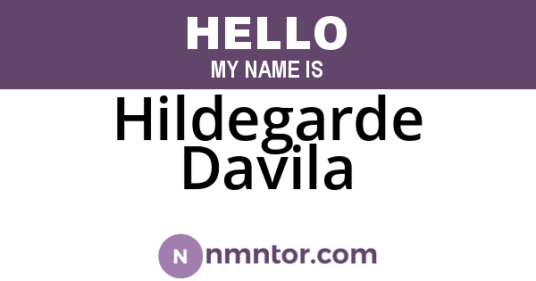 Hildegarde Davila