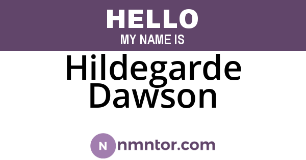 Hildegarde Dawson