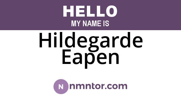 Hildegarde Eapen