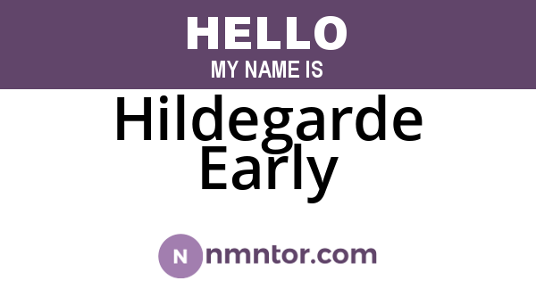 Hildegarde Early