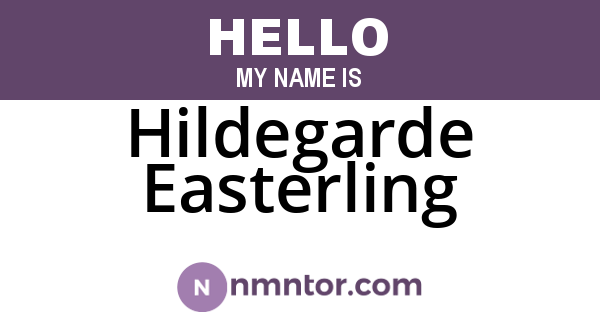 Hildegarde Easterling