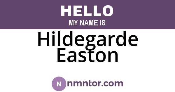 Hildegarde Easton
